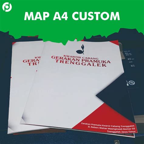 Jual CETAK MAP FOLDER STOP MAP A4 Map Sekolah Kantor Custom Shopee