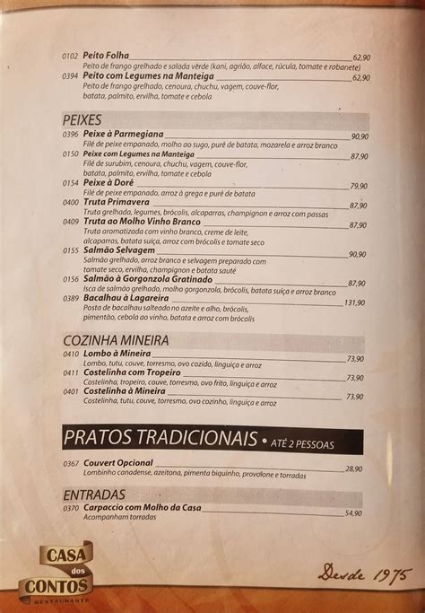 Cardápio De Casa Dos Contos - Menu em Casa dos Contos pub & Bar, Belo Horizonte, R. Rio Grande do Norte