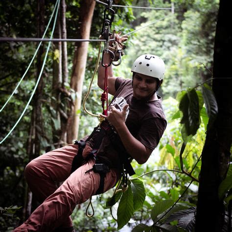 Live this incredible adventure [Zip-lining in Rio Celeste] by Onca Tours