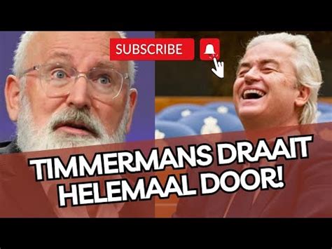 Timmermans Draait Helemaal Door Maar Hij Wordt KEIHARD Genegeerd Door