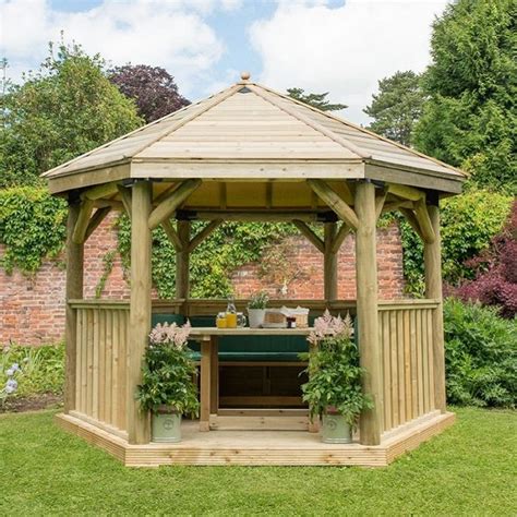 3 6m Hexagonal Gazebo By Forest Berkshire Garden Buildings