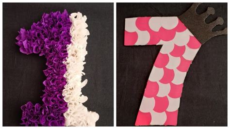 Diy D Floral Numbers For Birthday Decoration D Floral Letters Party