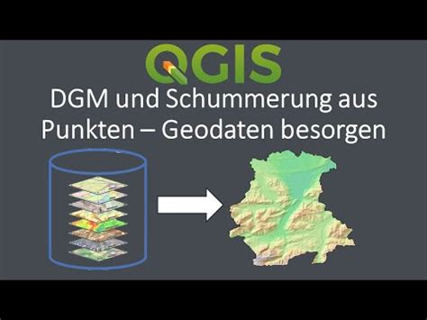 QGIS 3 22 Digitales Gelädemodell und Schummerung aus Punkten Geodaten