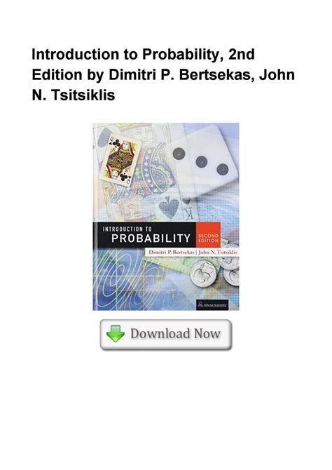 Introduction To Probability 2nd Edition By Dimitri P Bertsekas John