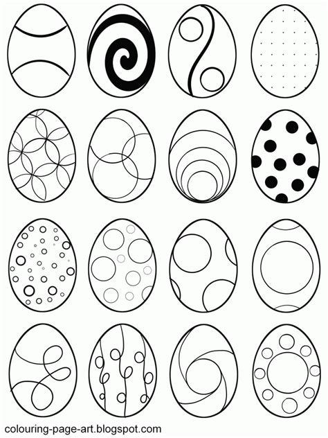 Easter Egg Patterns - Coloring Home