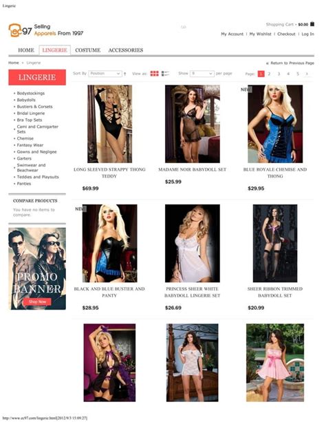 Lingerie Pdf Women S Intimates And Sleepwear Women S Clothing