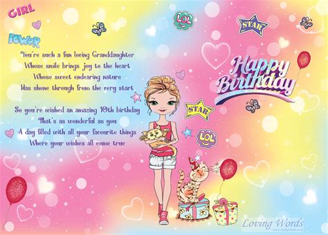 Granddaughter 10th birthday | Greeting Cards by Loving Words