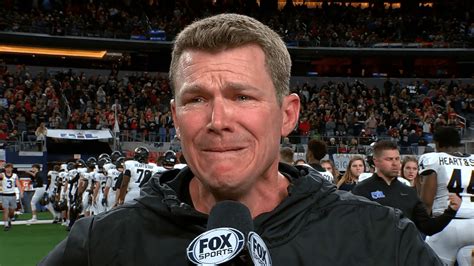 Texas football coach breaks down into tears after winning state ...