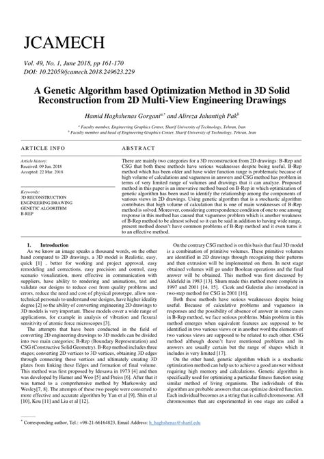 Pdf A Genetic Algorithm Based Optimization Method In 3d Solid