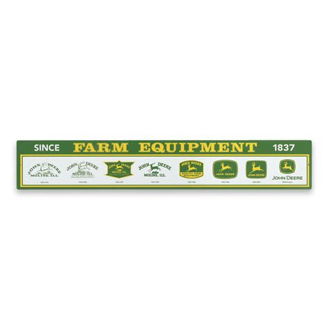 John Deere Logo Evolution Metal Sign — Martin Deerline