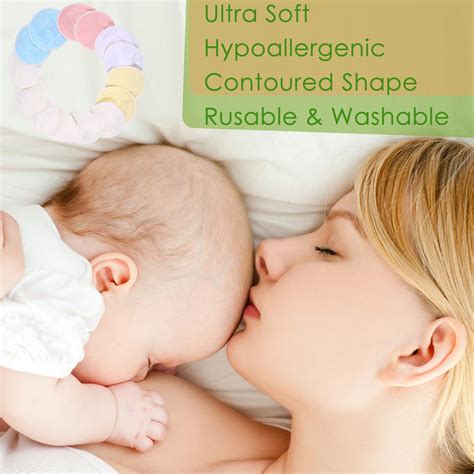 Organic Bamboo Nursing Breast Pads Reusable Breastfeeding Pads