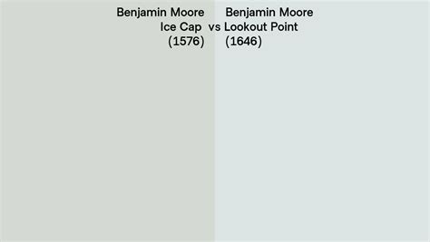 Benjamin Moore Ice Cap Vs Lookout Point Side By Side Comparison