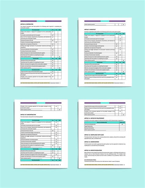 Subcontractor Database Template Prntbl Concejomunicipaldechinu Gov Co