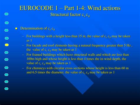 Ppt Eurocode 1 Actions On Structures Powerpoint Presentation