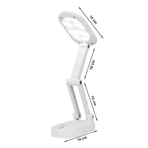 Lumin Ria De Mesa Touch Dobr Vel Abajur Sem Fio Led Articulada