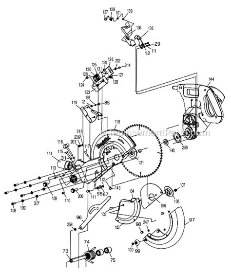 Makita Miter Saw Parts Diagram