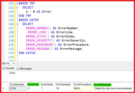 Sql Server Try Catch Error Handling In Sql Server With Examples