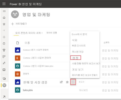 Power Bi 서비스의 보고서 및 대시보드에 대한 연락처 정보 설정 Power Bi Microsoft Learn