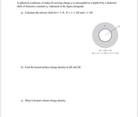 Solved A Spherical Conductor Of Radius R Carrying Charge Q Chegg