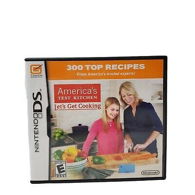 America S Test Kitchen Let S Get Cooking Nintendo Ds W Manual