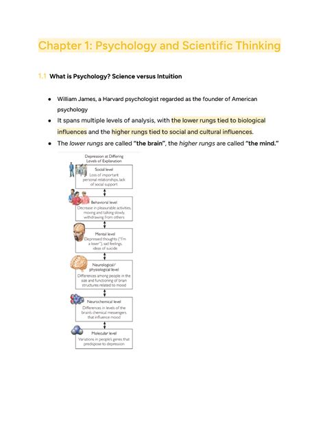 Chapter 1 Psychology And Scientific Thinking The Lower Rungs Are