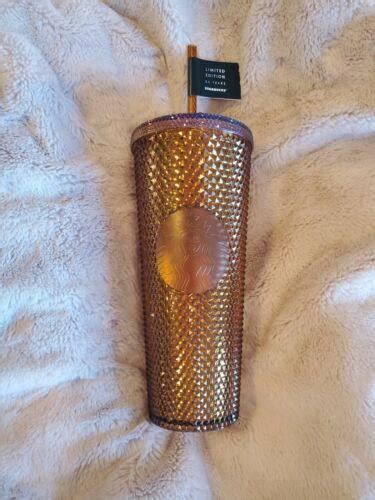 Starbucks Th Anniversary Honeycomb Copper Studded Venti Bnwt