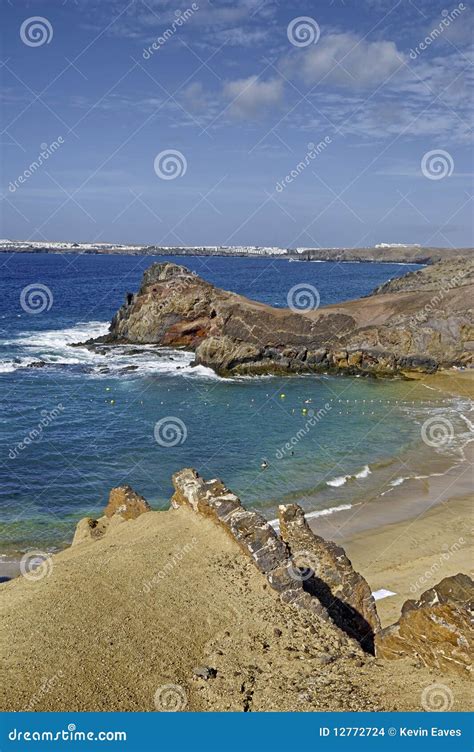 海岸线lanzarote 库存照片 图片 包括有 小海湾 海岛 含沙 西班牙语 金丝雀 海洋 12772724