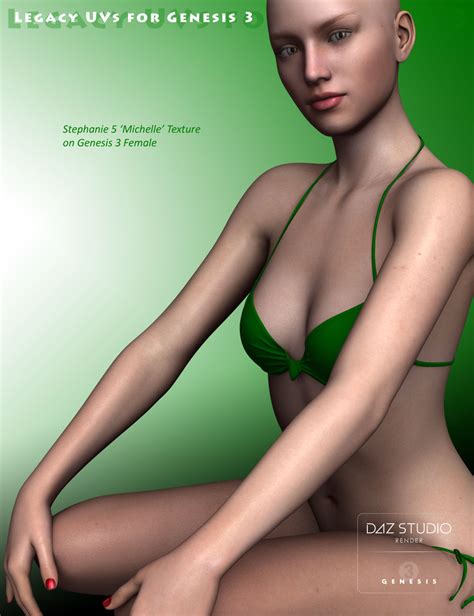 Legacy UVs For Genesis 3 Genesis Pack Daz 3D