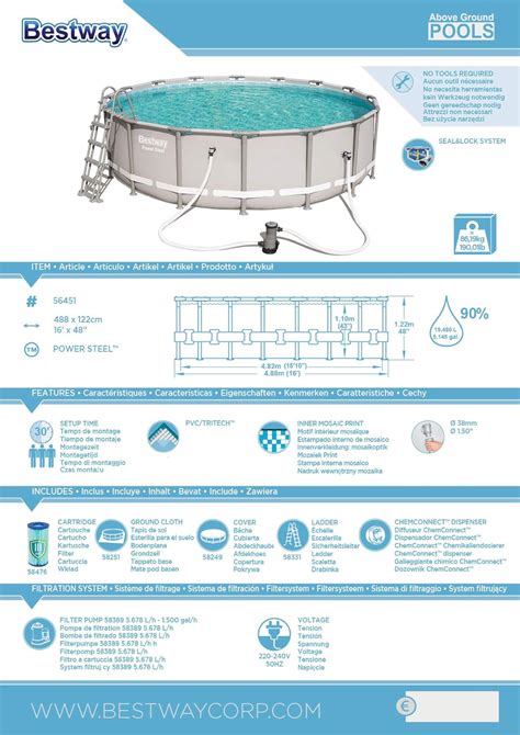 Bestway Power Steel Frame Pool Instructions At Nancy Baumgardner Blog