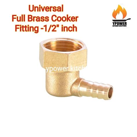 Universal Gas Cooker Stove Fitting Full Brass Hob Inlet Joint Hose