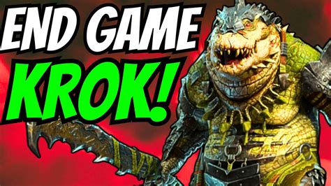 Best End Game Krok Mar The Devourer Build Tanky Aoe Damage Dealer