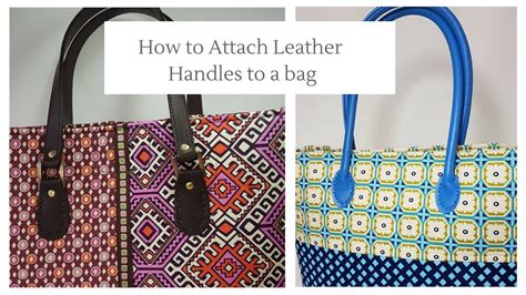 How To Attach Leather Handles To Bag Youtube