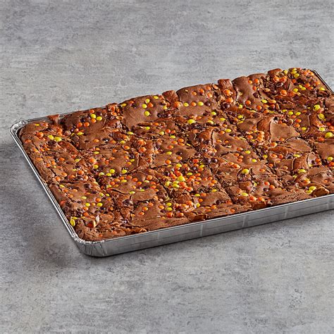 Davids Cookies 4 Oz Pre Cut Reeses® Peanut Butter Swirl Brownie 24 Count Tray 2case