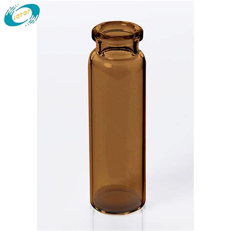 Ml Amber Tubular Glass Vial With Mm Crimp Neck China Headspace