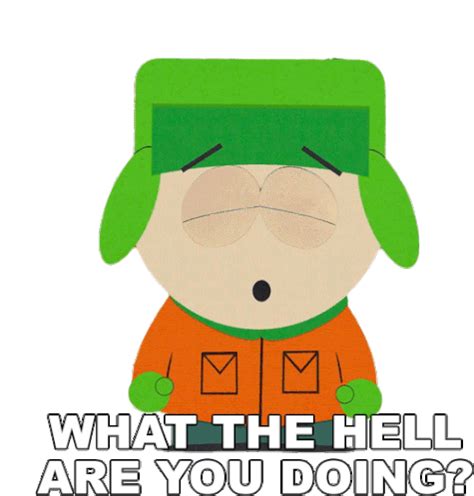 What The Hell Are You Doing Kyle Broflovski Sticker What The Hell Are