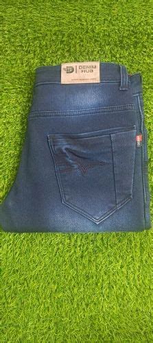 Slim Fit Faded Men Knitted Denim Jeans 30 To 38 Size Blue At Rs 450