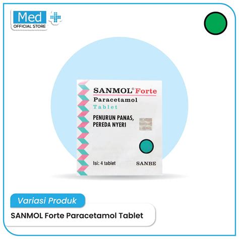 Jual Med Sanmol Tablet Mg Sanmol Forte Tablet Mg Obat