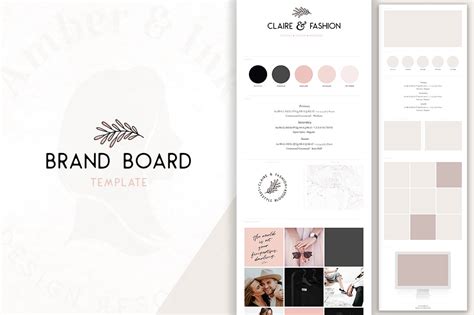 Elegant Brand Board Layout Template Design Cuts