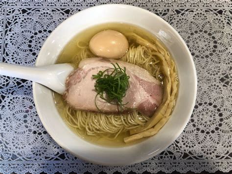 『鶏そば 白醤油 味玉付』中華そば ふじ野のレビュー ラーメンデータベース