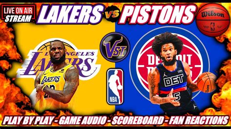 Los Angeles Lakers Vs Detroit Pistons 🏀 Live 🟢 Nba Losangeleslakers