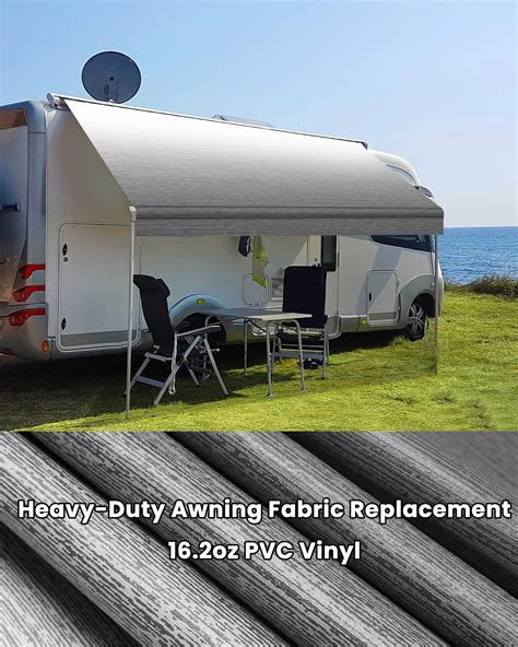 Snapklik Xenjum RV Awning Fabric Replacement 16 2oz Heavy Duty