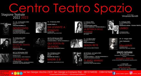 La Stagione Teatrale Del Centro Teatro Spazio Di San Giorgio