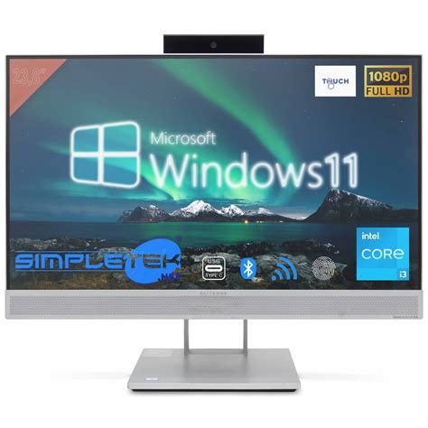 Hp 800 G4 I3 8° 24 Aio All In One Touch Screen Touchscreen Windows 11 Pro Dvd