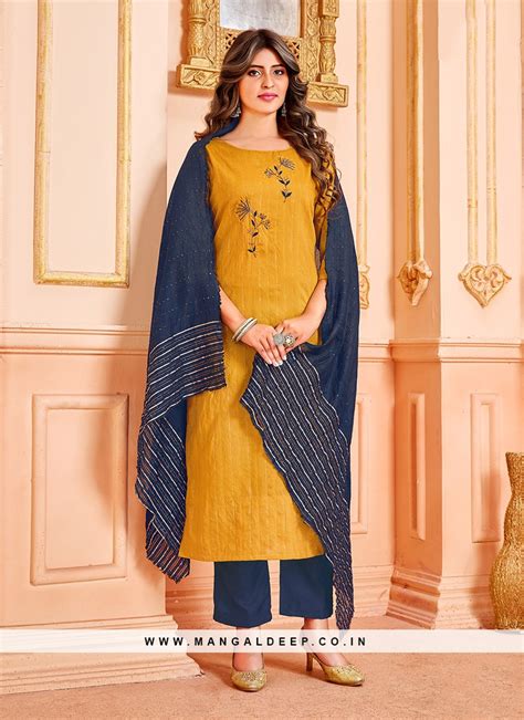 Mustard Colour Punjabi Suit Combination Atelier Yuwa Ciao Jp