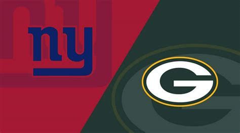 Green Bay Packers Vs New York Giants Prediction Odds Depth Charts