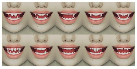 Supernatural Teeth Set 👽🦇 Sims 4 Anime Sims 4 Expansions Sims Mods