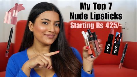 My Top Favourite Nude Lipsticks Starting Rs Perfect For Wheatish Skin YouTube