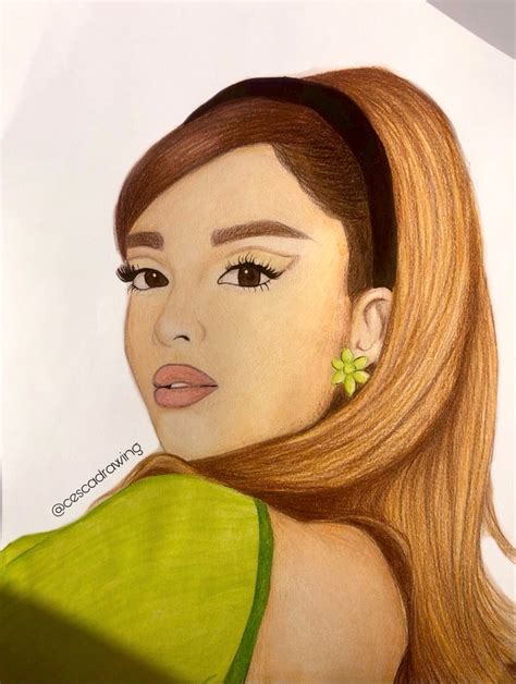 Ariana Grande Drawing By Cescadrawing In Insta Schizzi