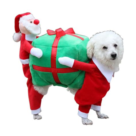 2017 New Fashion Pet Dog Cat Santa Gift Costume Fancy Puppy Apparel ...