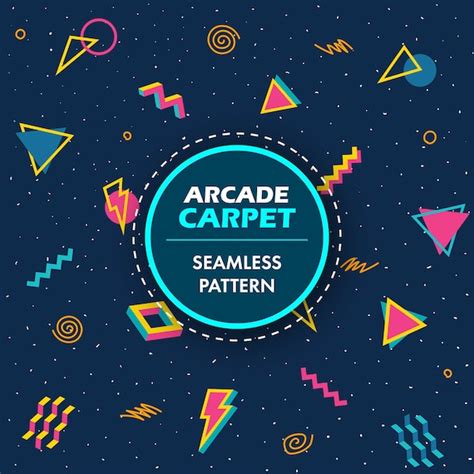 Retro Arcade Carpet Pattern Seamless / Repeating Image 80s - Etsy